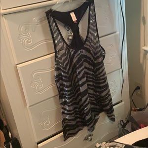 All black sparkled shirts